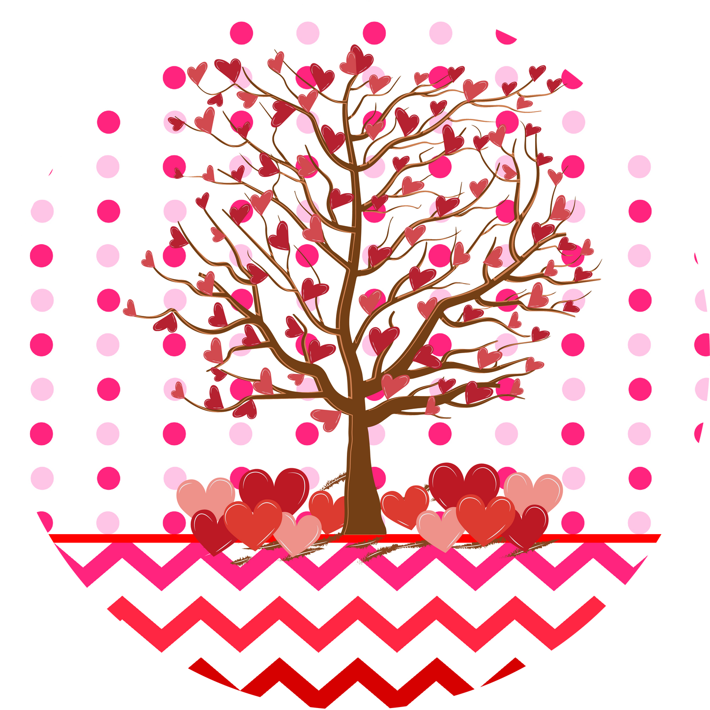 Valentine's Day Metal Sign: Love Tree - USA