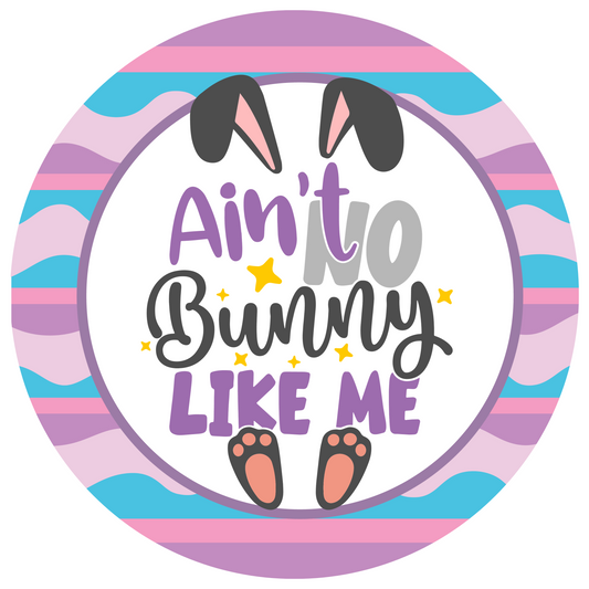 Spring & Easter Metal Sign: Ain't Bunny Like Me - USA