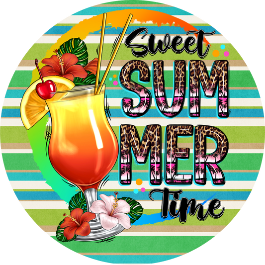 Sweet Summer Time Metal Sign - Made in USA