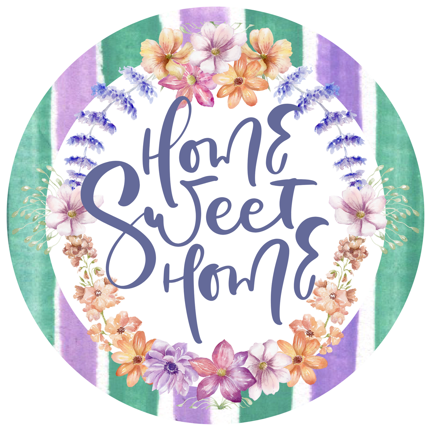 Home Sweet Home Metal Sign: Made In USA