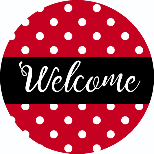 Welcome Metal Sign: Made In USA