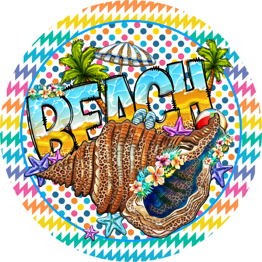 Summer Theme Metal Sign