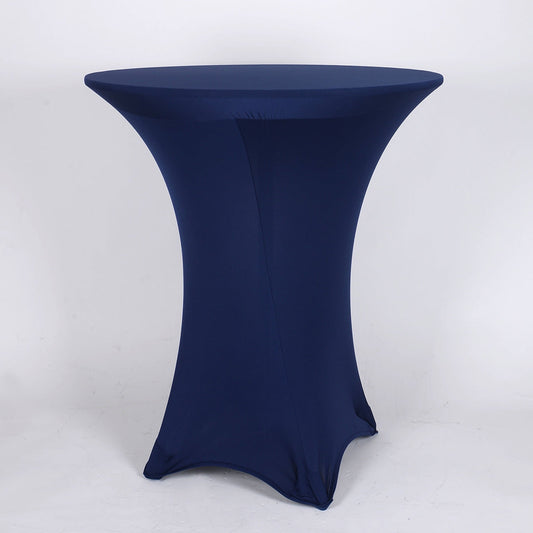 Navy Blue Spandex Cocktail Tablecloths